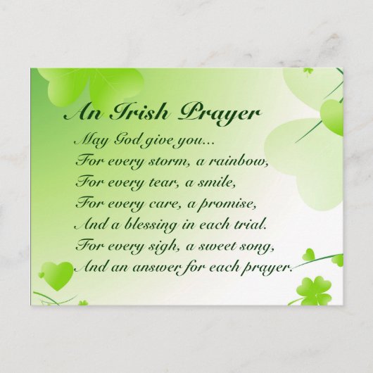 An Irish Prayer - Briefkaart (Voorkant)