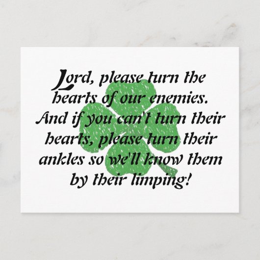 An Irish Prayer Briefkaart (Voorkant)