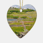 An Irish Stone Wall Keramisch Ornament (Links)