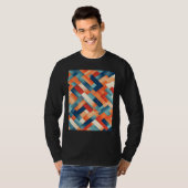 An minimalistic optical abstract oil painting t-shirt (Voorkant volledig)