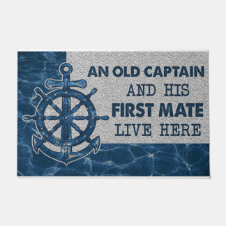 An Old Captain And His First Mate Live Here Deurmat