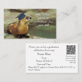 An Otter Grad Party Invitation Enclosure Card (Devant / Derrière)