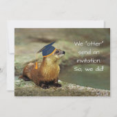 An Otter Graduation Party Invitation Card (Devant)