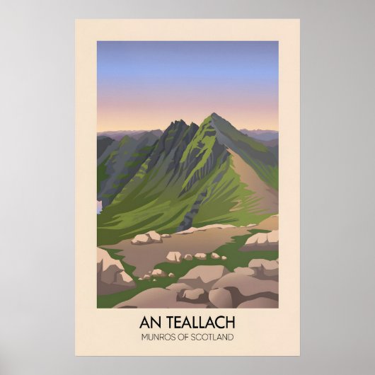 An Teallach Munros van Schotland Poster (Voorkant)