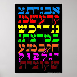 Ana B' Koach in de zeven kleuren Poster