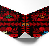 Ana Dammi Falasteeni met rode rand Poster (Hoek)