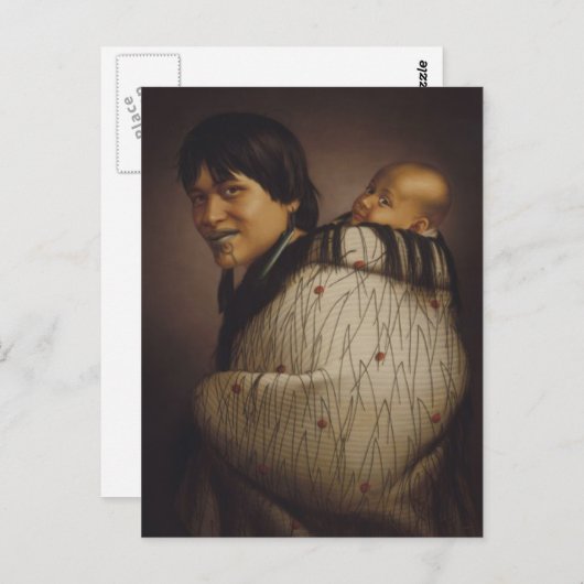 "Ana Rupene and Child" - G. Lindauer Briefkaart (Voorkant / Achterkant)