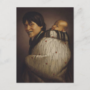 "Ana Rupene and Child" - G. Lindauer Briefkaart
