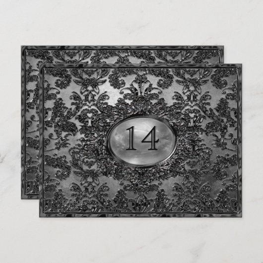 Anabelle Victoriaans tabelnummer Kaart (Voorkant / Achterkant)