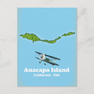 Anacapa-eiland Californië VS kaart