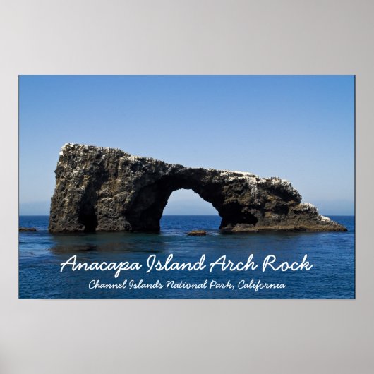 Anacapa Island Arch Rock Poster (Voorkant)