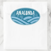 Anaconda Montana Buiten Ovale Sticker (Tas)