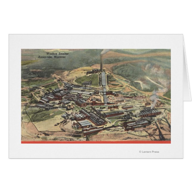 Anaconda, Montana - Uitzicht van de schoorsteensme (Voorkant Horizontaal)