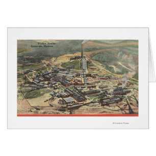 Anaconda, Montana - Washoe Smelter Vue depuis