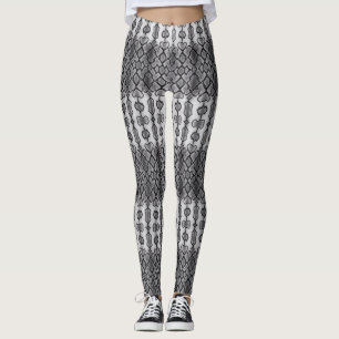 Anaconda Skin Pattern Fabric Design Leggings