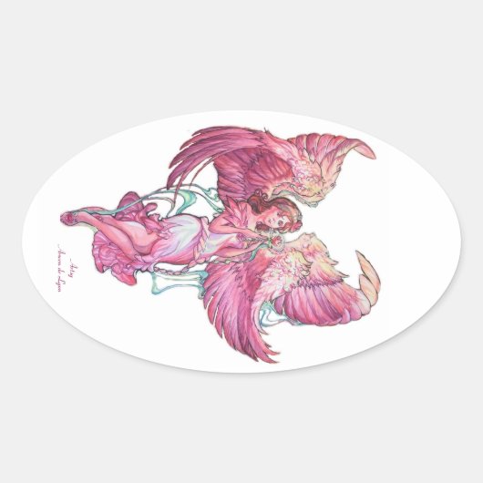 Anael 2 ovale sticker (Voorkant)