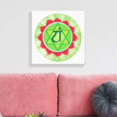 Anahata chakra Hartcentrum muur decor Canvas Afdruk (Insitu (Woonkamer))
