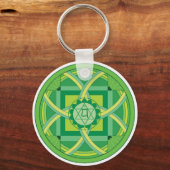 Anahata chakra Mandala Sleutelhanger (Voorkant)