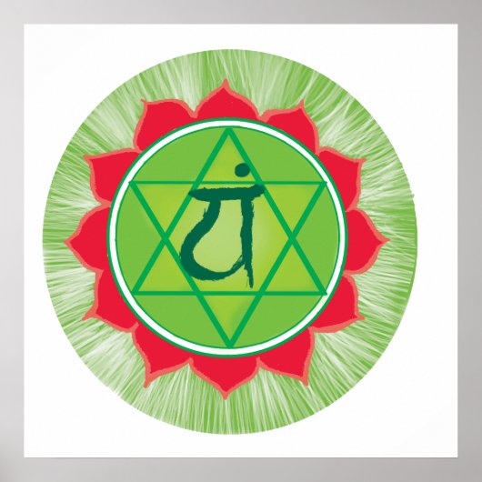 Anahata Heart Chakra Value Poster Paper (Matte) (Devant)