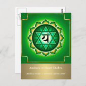 Anahata of hartchakra Briefkaart (Voorkant / Achterkant)