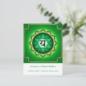 Anahata of hartchakra Briefkaart (Staand voorkant)
