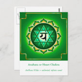Anahata of hartchakra Briefkaart (Voorkant / Achterkant)