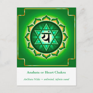 Anahata of hartchakra Briefkaart