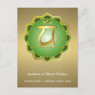 Anahata of hartchakra Briefkaart