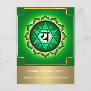 Anahata of Heart Chakra Briefkaart