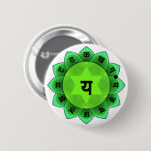 Anahata The Heart Chakra Ronde Button 5,7 Cm (Voorkant /achterkant)