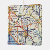 Anaheim CA  Map Keramisch Ornament (Links)