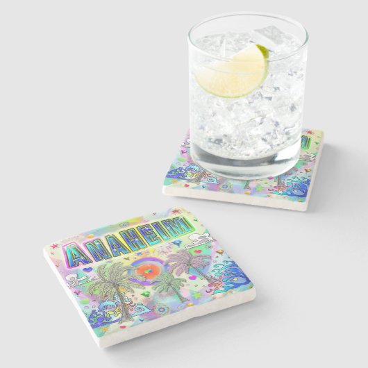 Anaheim Deep Dream Onderzetter (Zijkant)