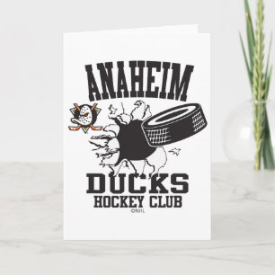 Anaheim Ducks Hockey Puck Burst Oranje Officieel Kaart
