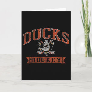 Anaheim Ducks Vintage Hockey Zwart Nhl Officieel Kaart