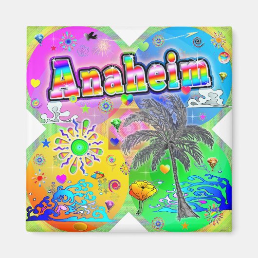 Anaheim Quadro Seasons Magnet (Devant)