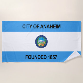Anaheim stadsvlag badhanddoek