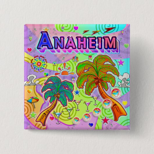 Anaheim Vacation Target Button (Voorkant)