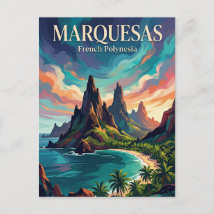 Anaho-baai Frans-Polynesië Briefkaart