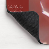 Anais Nin Quote Mousepad in roze Muismat (Hoek)