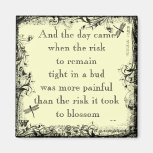 Anais Nin Risico Quote Magnet Magneet