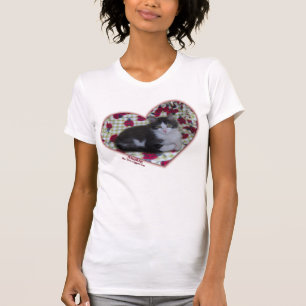 Anakin Two Legged Cat Ladybug Hearts Kitten Tshirt