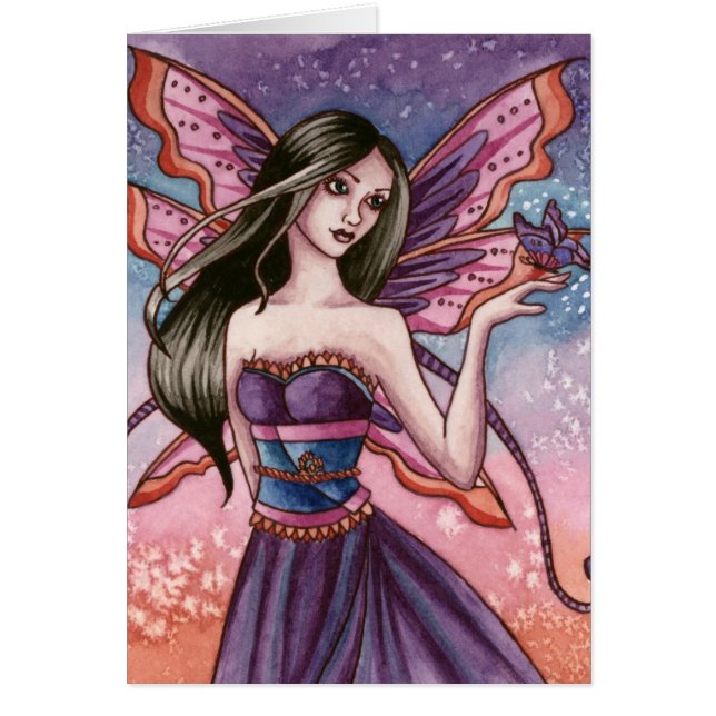 Analiese - carte de fée de papillon (Devant)