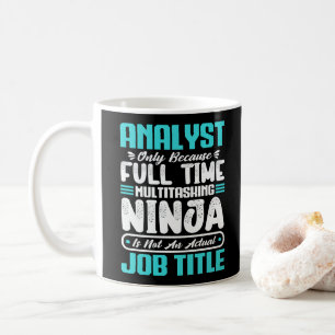Analist Functie Beroep Grappige Analist Vaardighed Koffiemok