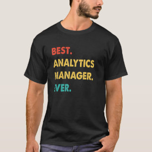 Analist Manager Retro Beste Analist Manager Ooit T-shirt