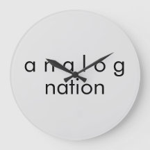 Analog Nation Audio Gray Quartz Wandklok