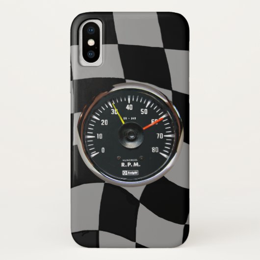  analoge automatische Tachometer-racering Case-Mate iPhone Case (Achterkant)