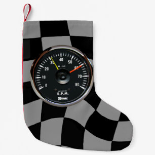 analoge automatische Tachometer-racering Kleine Kerstsok