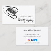  analoge camera fotografie visitekaartje (Voorkant / Achterkant)