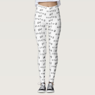 Analoge meisje witte leggings
