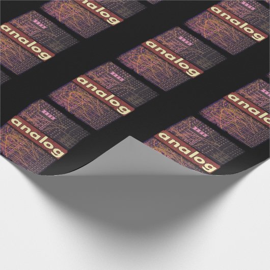 analoge modulaire Synthesizer Retro Synth Producer Cadeaupapier (Hoek)